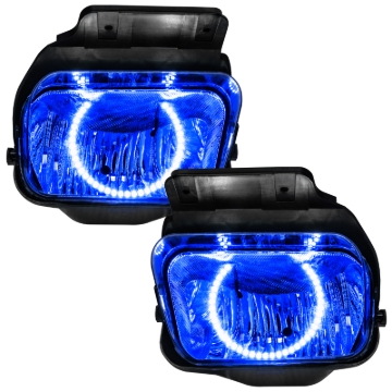 Picture of Oracle Lighting 03-06 Chevrolet Silverado Pre-Assembled LED Halo Fog Lights -Blue