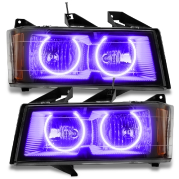 Picture of Oracle Lighting 04-12 Chevrolet Colorado Pre-Assembled LED Halo Headlights -UV/Purple
