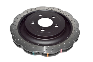 Picture of DBA 15-20 Ford Mustang (w/GT Performance Package) Rear 4000 Series Drilled Wavy Rotor