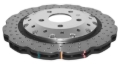 Picture of DBA 13-16 Audi RS5 (w/Scalloped edge Iron Discs) Rear 5000 Series Drilled Wavy Rotor w/Silver Hat