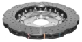 Picture of DBA 13-16 Audi RS5 (w/Scalloped edge Iron Discs) Rear 5000 Series Drilled Wavy Rotor w/Silver Hat
