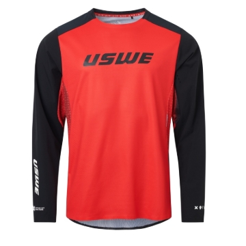 Picture of USWE Lera Off-Road Jersey Adult Flame Red - Medium