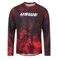 Picture of USWE Rok Off-Road Air Jersey Adult Flame Red - Medium