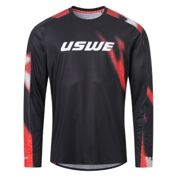 Picture of USWE Kalk Off-Road Jersey Adult Flame Red - Medium