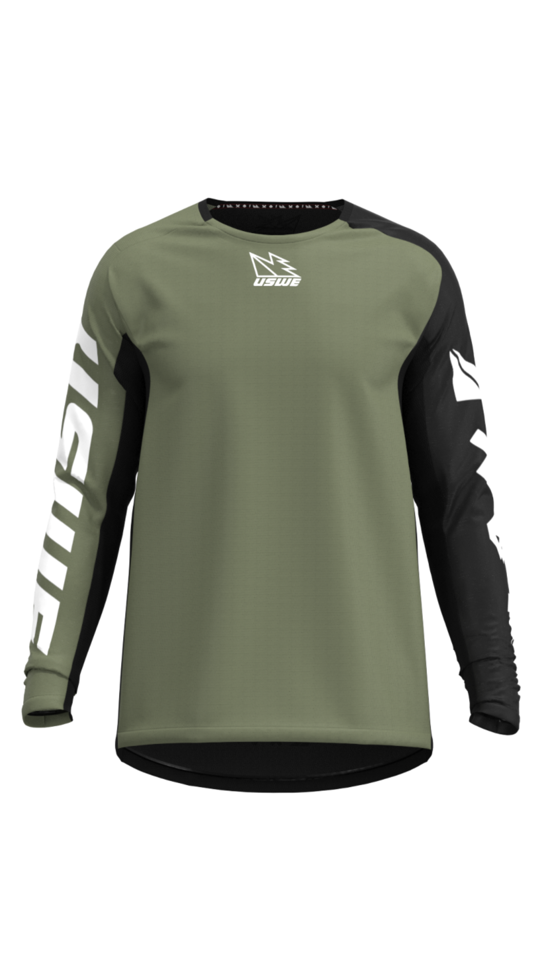 Picture of USWE Kalk Off-Road Jersey Olive Green - Large