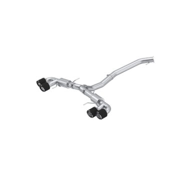 Picture of MBRP 2009-2023 Nissan GTR 3.8L Stainless Steel 3.5in Cat-Back, Dual Split Rear Quad Carbon Tips