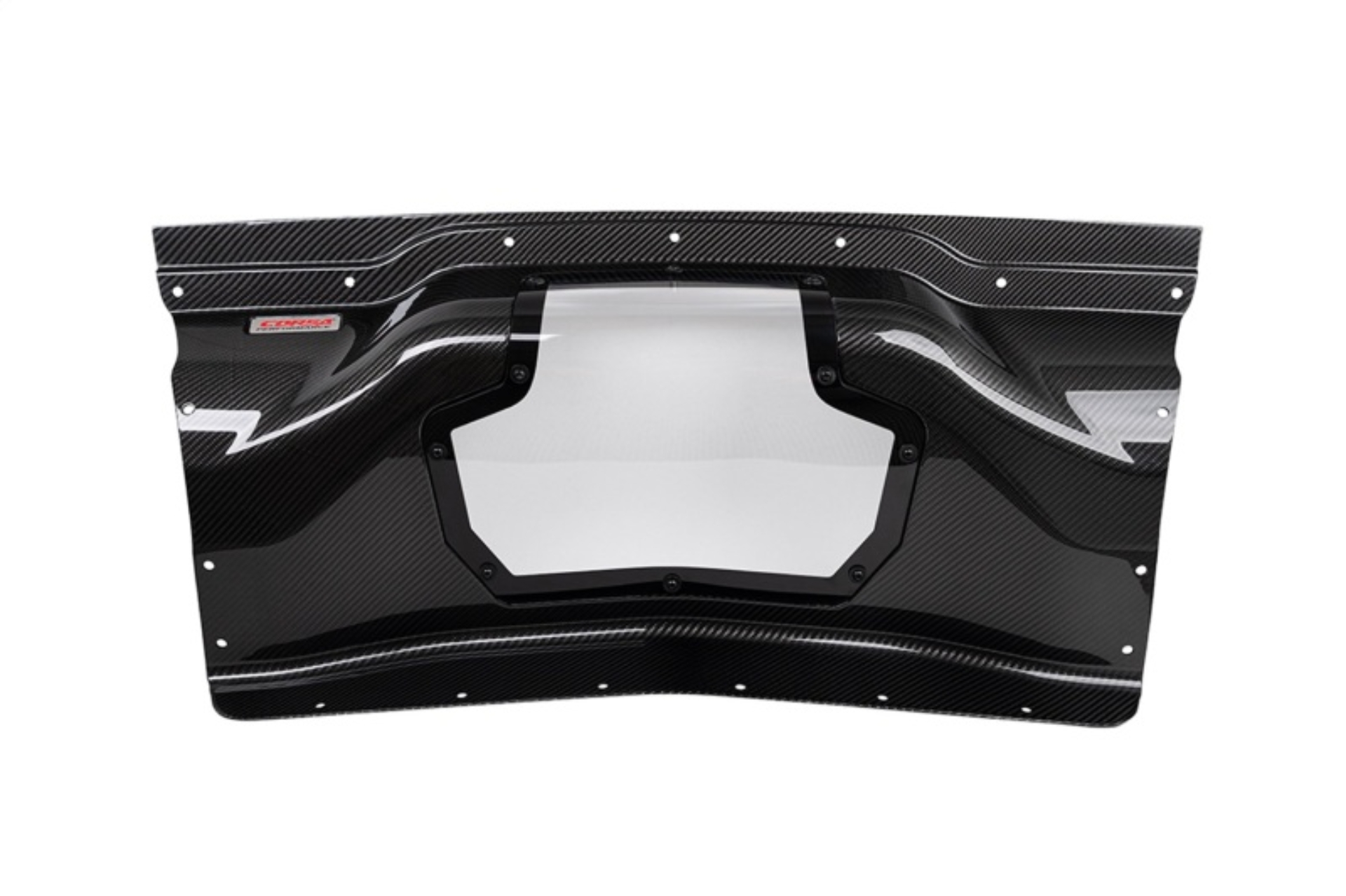 Picture of Corsa 2020+ Chevrolet Corvette C8/Z06 Carbon Fiber Air Intake Trunk Panel with Polycarbonate