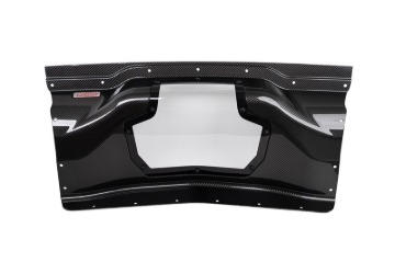 Picture of Corsa 2020+ Chevrolet Corvette C8/Z06 Carbon Fiber Air Intake Trunk Panel with Polycarbonate