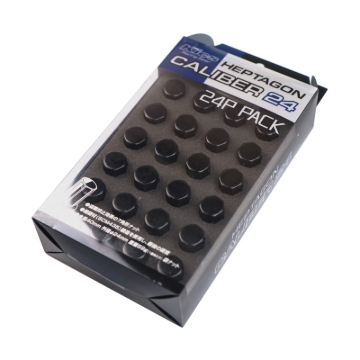 Picture of Project Kics 12X1.50 Caliber 24 6H Lug Nut Set (24 pcs) - Black