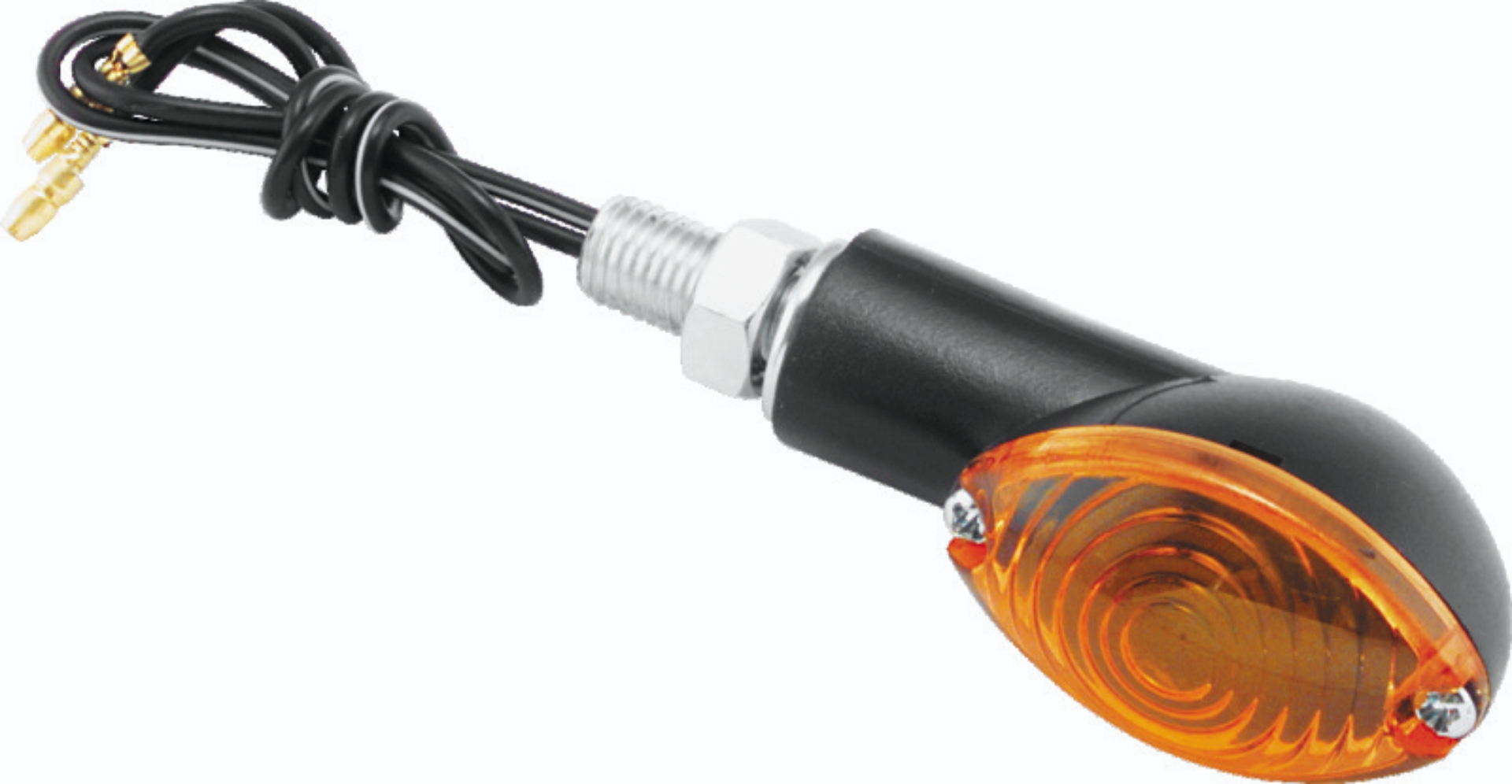 Picture of BikeMaster Ministalk Marker Light Oval - Black/Amber