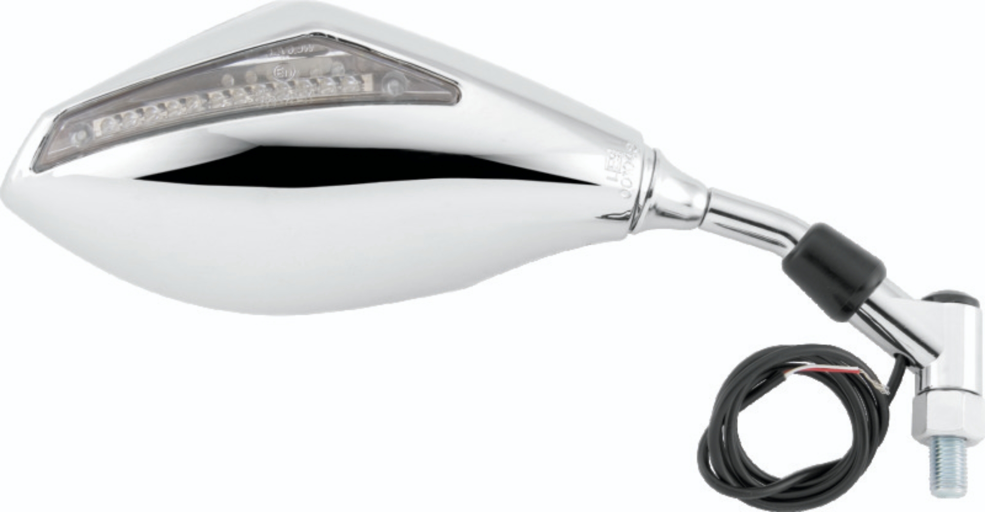 Picture of BikeMaster Universal Mirror with Integrated Turn Signals 10mm - Pair - Chrome
