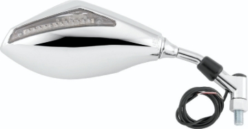 Picture of BikeMaster Universal Mirror with Integrated Turn Signals 10mm - Pair - Chrome