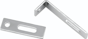 Picture of Bikers Choice Flat Chrome Exhaust Support Bracket 7/8 X 3 Inch Universal Custom