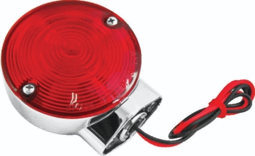 Picture of Bikers Choice 86-94 FLHT FLHS 2 Filament Turn Signal Lamp W/Red lens Replaces H-D 68400-86