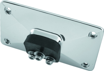 Picture of Bikers Choice 55-Up Chrome Custom Pyramid License Plate Bracket 3 Bolt Style