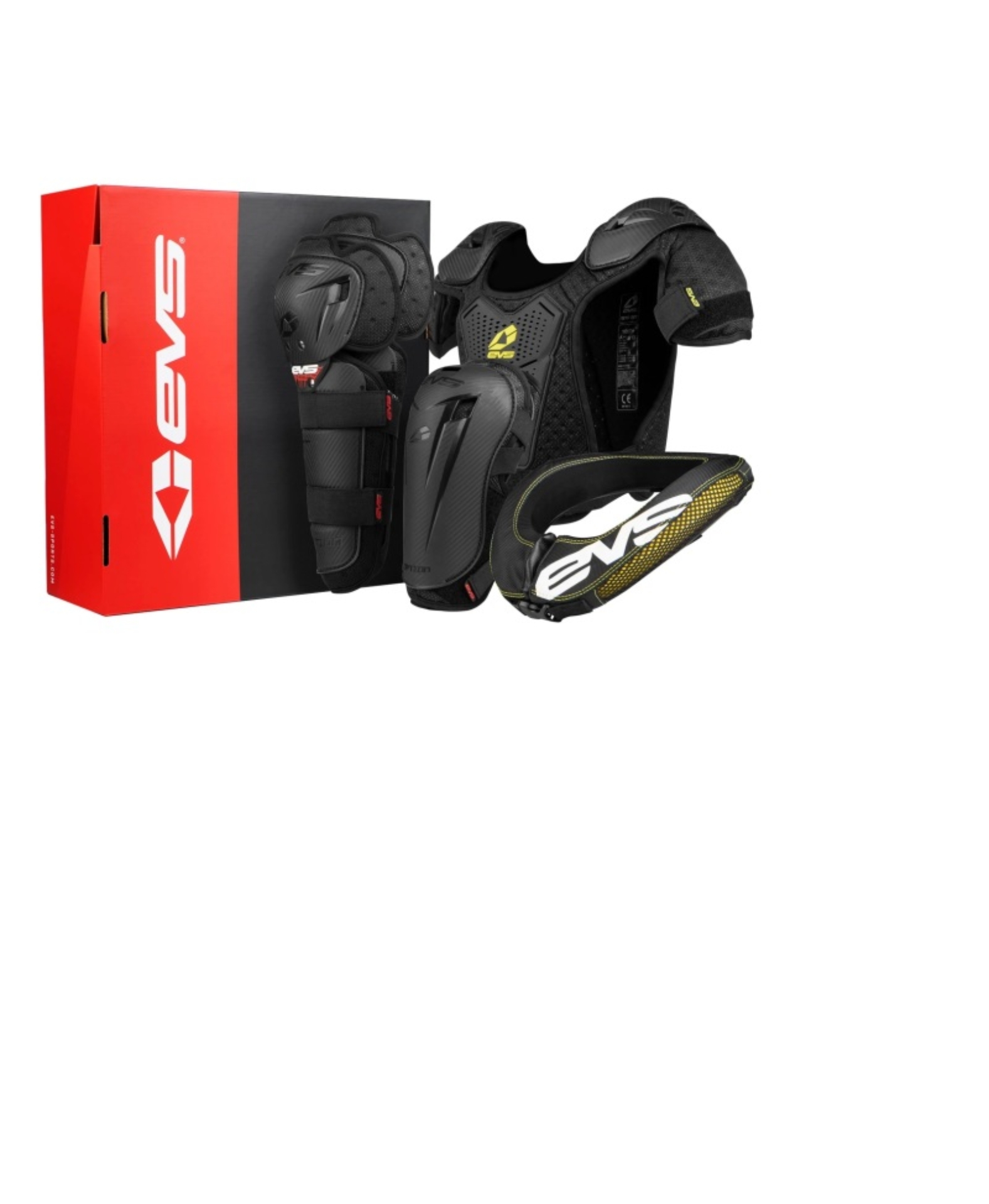 Picture of EVS Slam Combo(Option Knee/ Option Elbow/ R2 Collar/ Bantam Deflector) Black - Mini