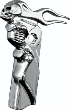 Picture of Kuryakyn Zombie Front Shift Arm Cover 82-16 Touring Chrome
