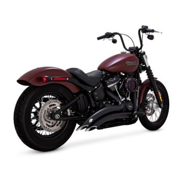 Picture of Vance & Hines HD Softail 18-22 St Bob Big Radius 2-2 Black PCX Full System Exhaust