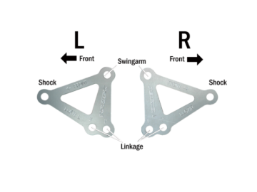 Picture of Vortex Racing 99-01,03-05 Yamaha YZF-R6,06-09 YZF-R6 S Lowering Link Kit- Silver