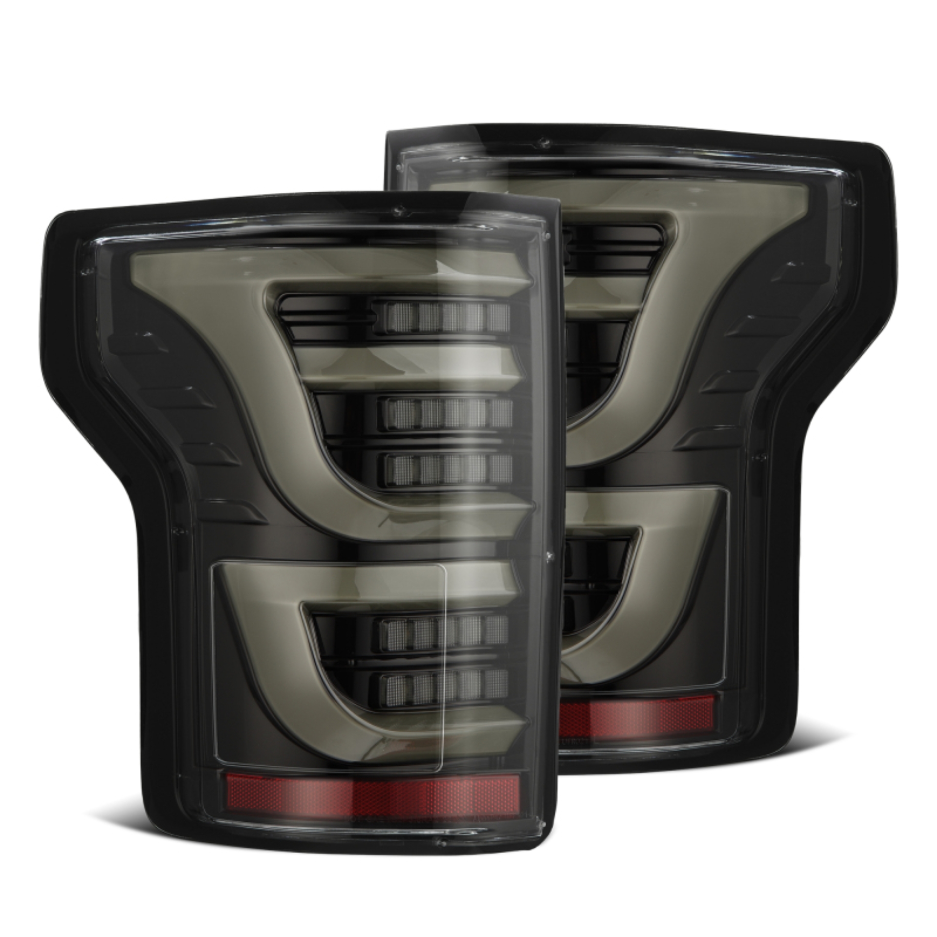 Picture of AlphaRex 15-20 Ford F150 Luxx-Series LED Tail Lights Alpha-Black