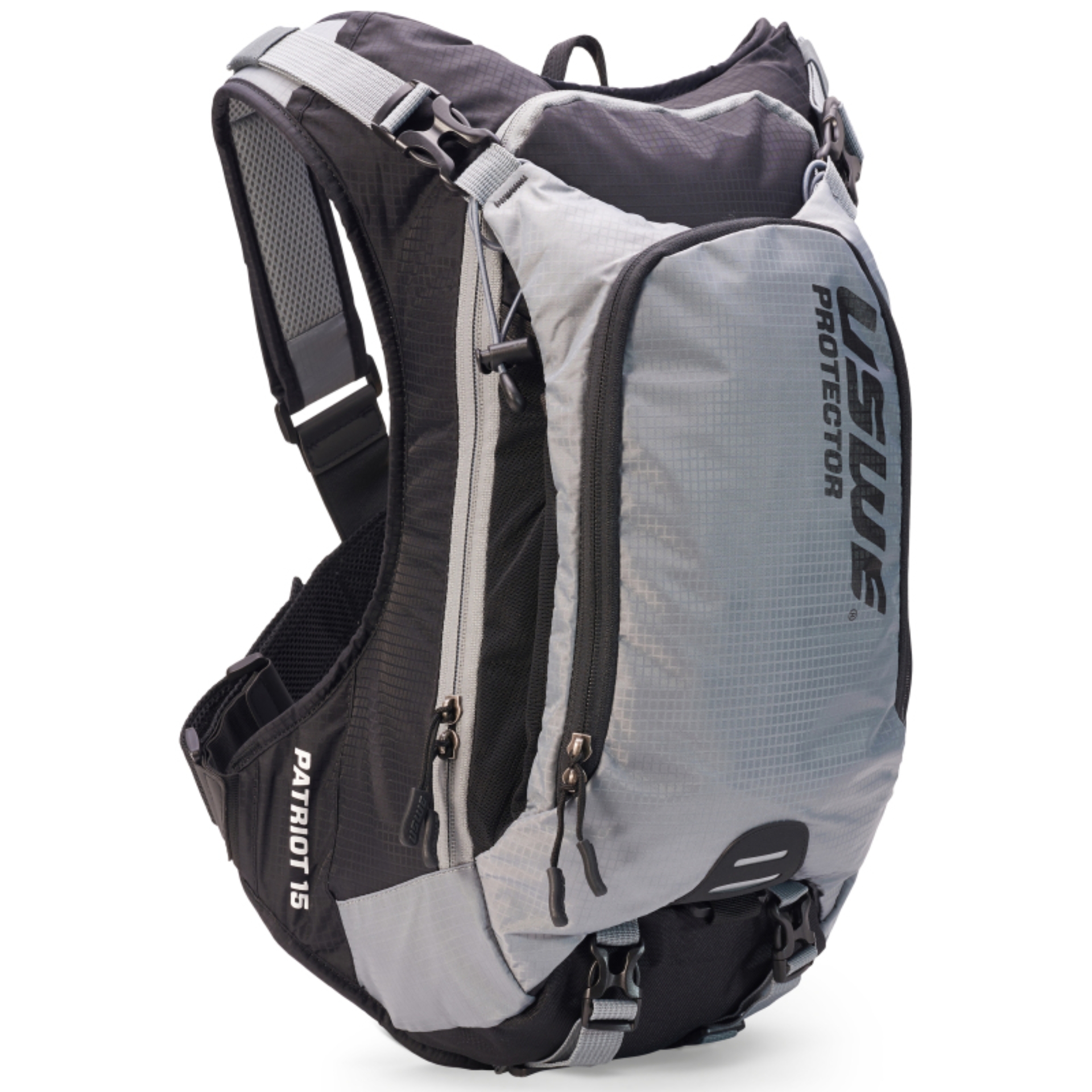 Picture of USWE Patriot MTB Protector Pack 15L - Grey/Black