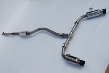Picture of Invidia 2022+ Honda Civic Si (1.5T) 70mm N1 Cat Back Exhaust - Burnt TI Tips