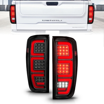 Picture of ANZO 19-23 GMC Sierra 1500/2500HD/3500HD Black Replacement Full LED Bar Tail Light