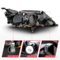 Picture of ANZO 14-20 Chevrolet Impala Square Projector LED Bar Headlights w/ Black Housing