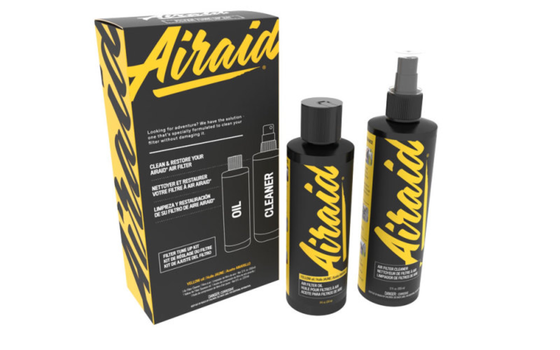 Picture of Airaid Renew Kit - 12oz Cleaner / 8oz Squeeze Oil - Yellow