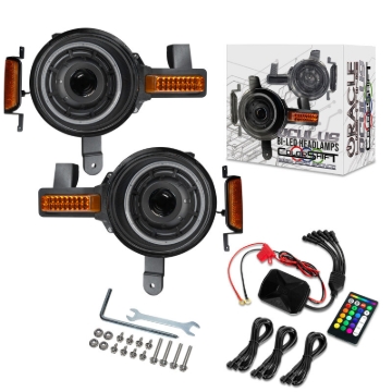 Picture of Oracle 2021+ Ford Bronco Oculus Bi-LED Projector Headlights - ColorSHIFT LED