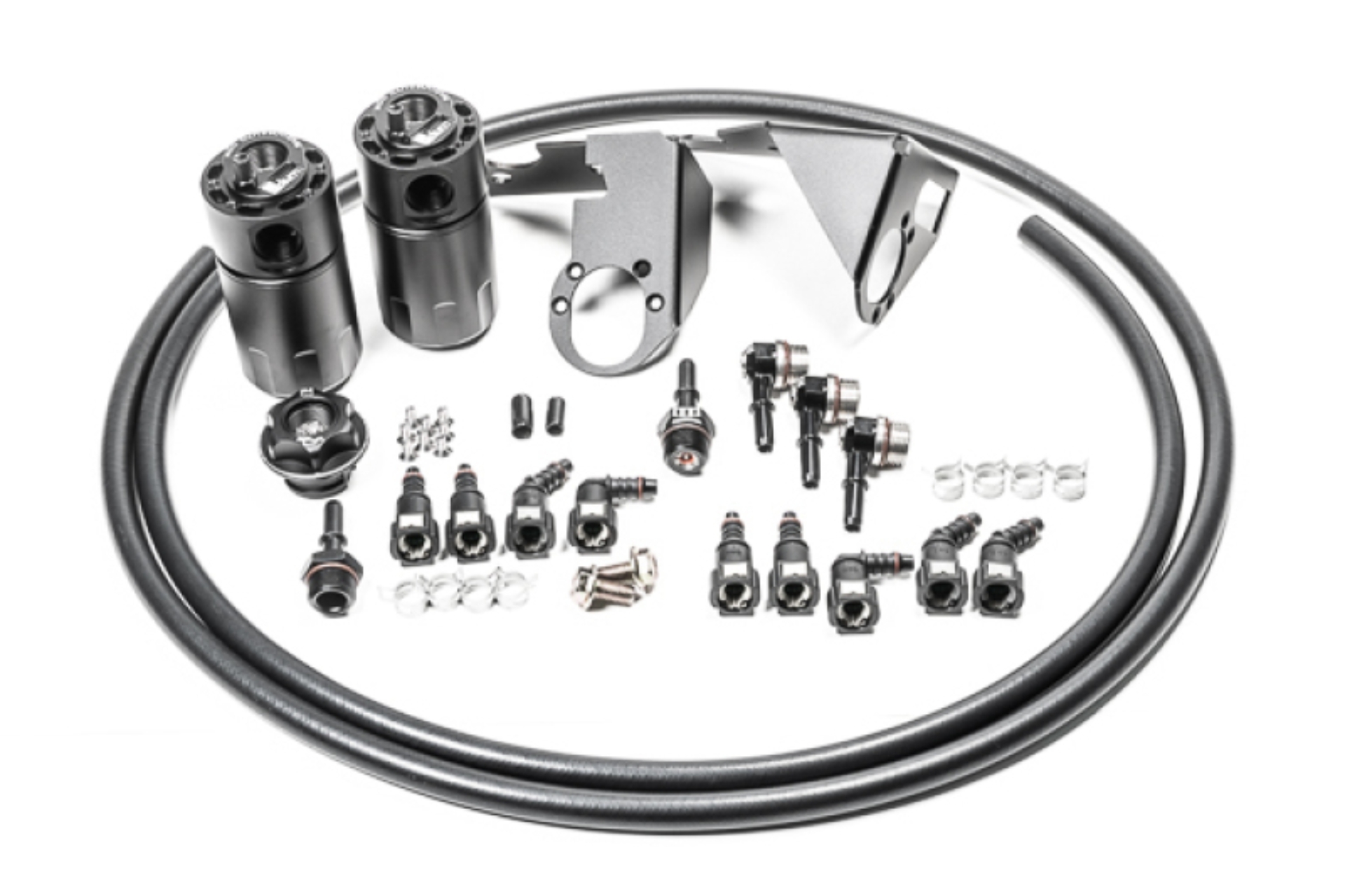Picture of Radium Engineering 05-13 Chevrolet Corvette Fluid Lock Dual Catch Can Kit