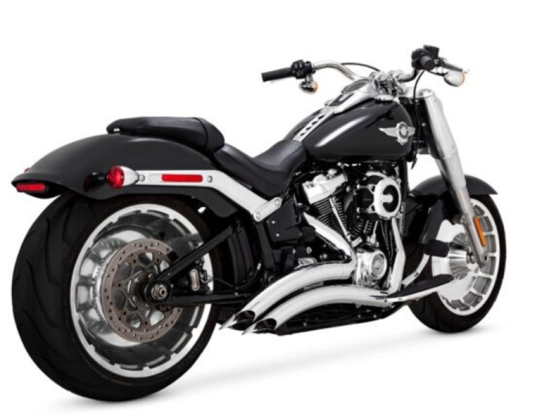 Picture of Vance & Hines HD Fatboy/Brkout 18-22 Big Radius 2-2 Chrome PCX Full System Exhaust