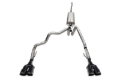 Picture of Corsa 2022-2024 Chevrolet Silverado 1500 Cat-Back Dual Rear Exit with Twin 4in Black Tips