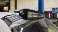 Picture of Fishbone Offroad 99-06 Chevrolet Silverado/Tahoe/Suburban Roof Mounted 50in Lightbar Bracket - Black