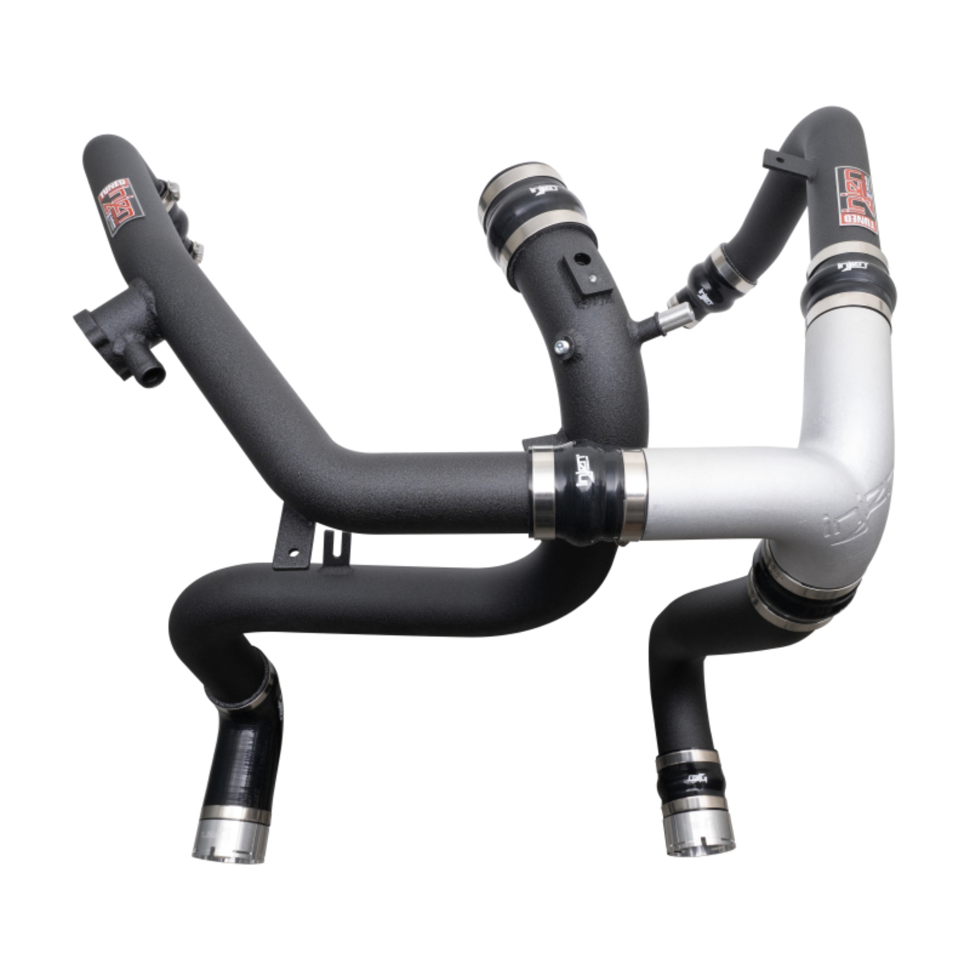 Picture of Injen 21-23 Ford Bronco 2.7L V6 (TT) EcoBoost SES Intercooler Pipes - Wrinkle Black