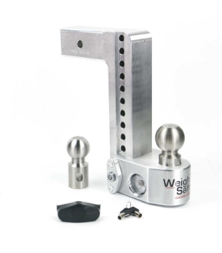 Picture of Weigh Safe 10in Drop Hitch w/Built-in Scale & 2.5in Shank (10K/18.5K GTWR) - Aluminum