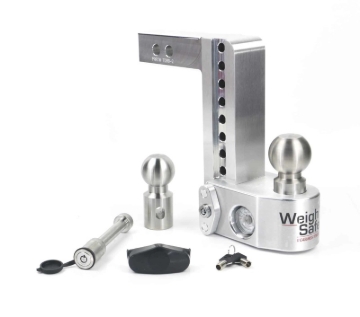 Picture of Weigh Safe 8in Drop Hitch w/Built-in Scale & 2in Shank (10K/12.5K GTWR) w/WS05 - Aluminum
