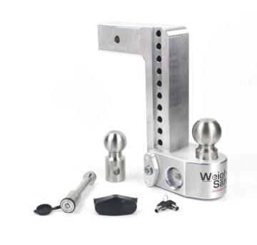 Picture of Weigh Safe 10in Drop Hitch w/Built-in Scale & 2.5in Shank (10K/18.5K GTWR) w/WS05 - Aluminum