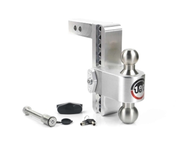 Picture of Weigh Safe 180 Hitch 8in Drop Hitch & 2in Shank (10K/12.5K GTWR) w/WS05 - Aluminum