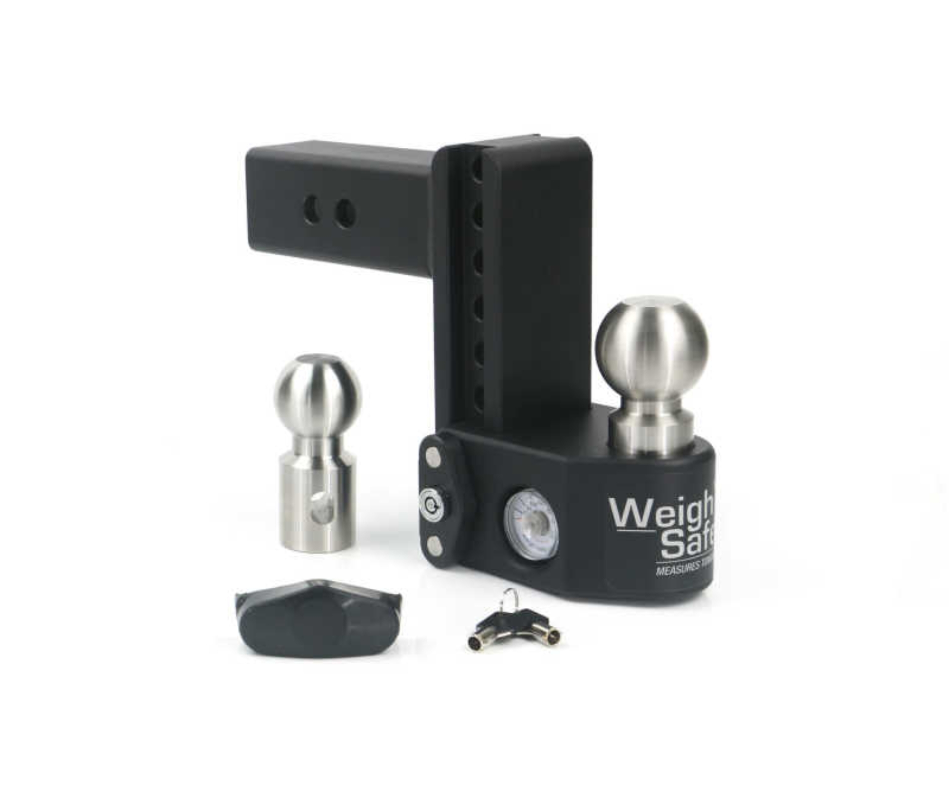 Picture of Weigh Safe 6in Drop Hitch w/Built-in Scale & 2.5in Shank (10K/22K GTWR) - Steel