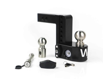 Picture of Weigh Safe 6in Drop Hitch w/Built-in Scale & 2in Shank (8K/12.5K GTWR) w/WS05 - Black Cerakote