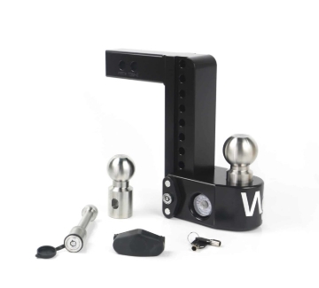 Picture of Weigh Safe 8in Drop Hitch w/Built-in Scale & 2in Shank (8K/12.5K GTWR) w/WS05 - Black Cerakote