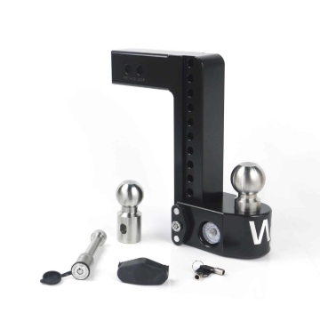 Picture of Weigh Safe 10in Drop Hitch w/Built-in Scale & 2.5in Shank (8K/18.5K GTWR) w/WS05 - Black Cerakote