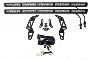 Picture of Diode Dynamics 18-21 Jeep JL Wrangler/Gladiator SS30 Bumper Bracket Kit - White Driving Dual