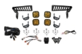 Picture of Diode Dynamics 18-21 Jeep JL Wrangler/Gladiator SS3 Cowl LED Bracket Kit - Yellow Pro