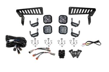 Picture of Diode Dynamics 18-21 Jeep JL Wrangler/Gladiator SS3 Cowl LED Bracket Kit - White Sport