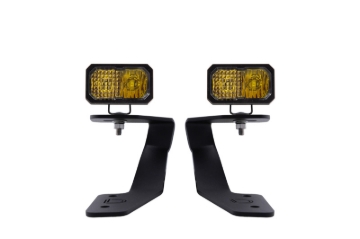 Picture of Diode Dynamics 18-21 Subaru Crosstrek Stage Series 2in LED Ditch Light Kit - Yellow Pro Combo