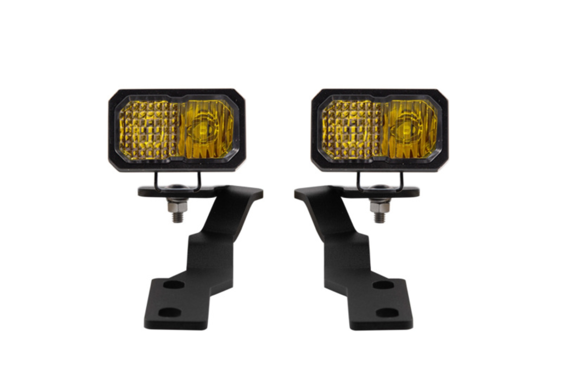 Picture of Diode Dynamics 16-21 Toyota Tacoma Stage Series 2in LED Ditch Light Kit - Sport Yellow Combo