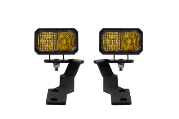 Picture of Diode Dynamics 16-21 Toyota Tacoma Stage Series 2in LED Ditch Light Kit - Sport Yellow Combo