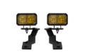 Picture of Diode Dynamics 16-21 Toyota Tacoma Stage Series 2in LED Ditch Light Kit - Yellow Pro Combo